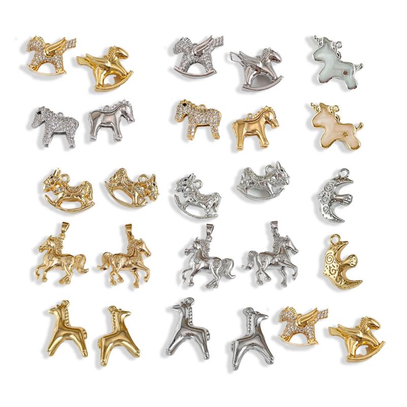 Jewelry Making In La - [HS][LA]1PC Pony Hangers Dierenpaard Charms DIY
