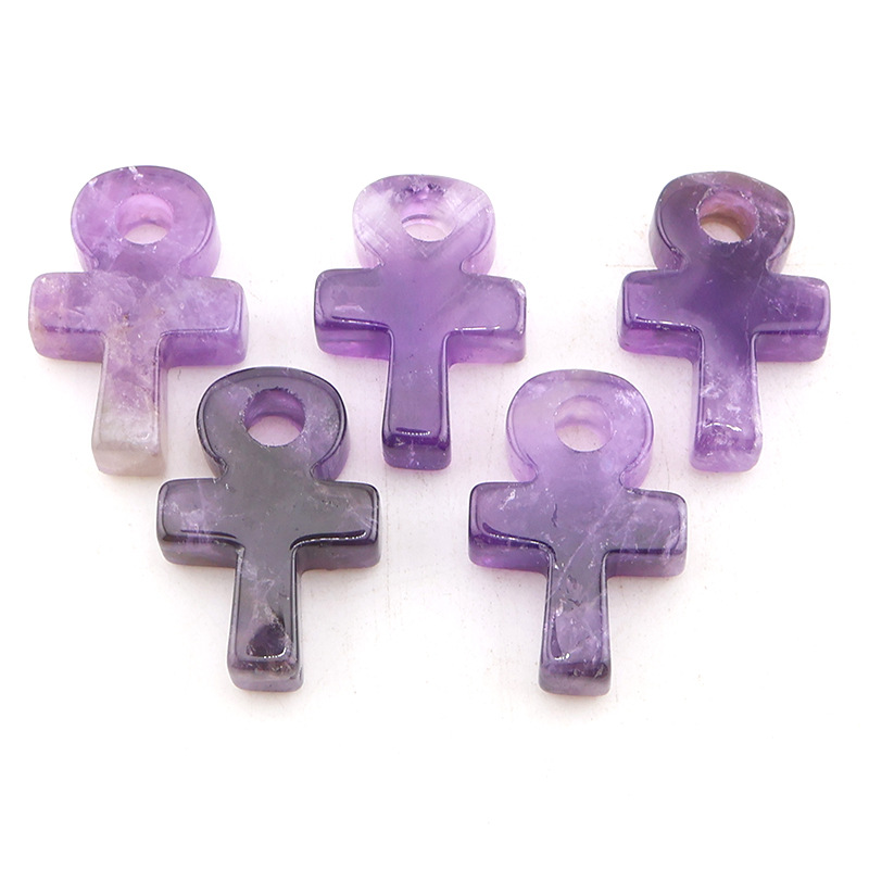 Jewelry Making Michaels - Amethyst Kristal Ankh Kruis Hanger Levenssymbool
