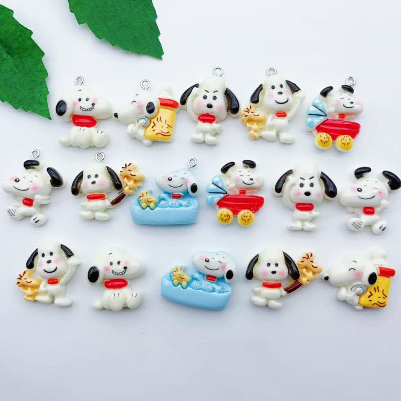 Jewelry Making Resin - 12 stuks hars cartoon hondenhangers, DIY