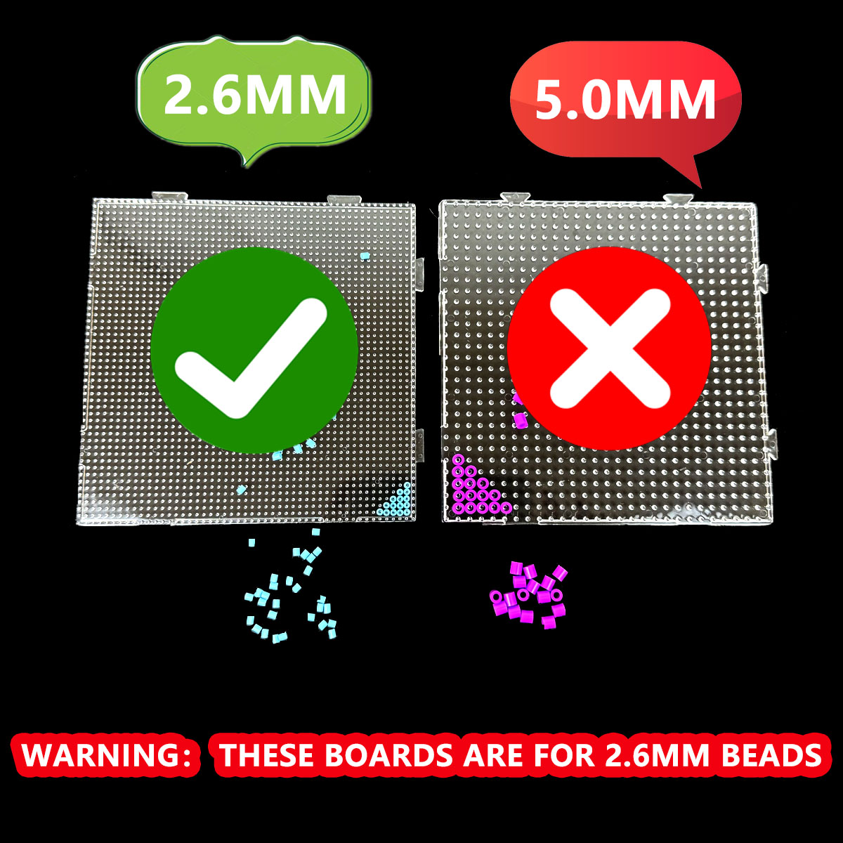 Jewelry Making For 5 Year Old - 4/6/9pcs 2.6mm Perler Hama Kralen Pegboard