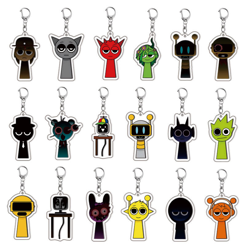 Jewelry Making Resin - Incredibox Sprunky Beats Rhythm Crew Sleutelhanger