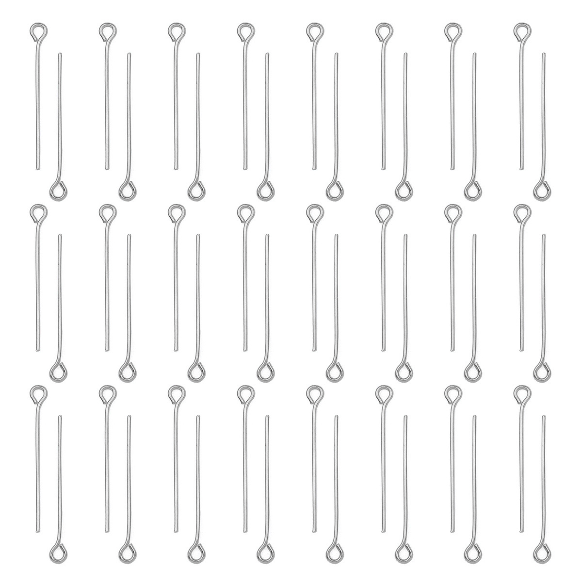 Jewelry Making Eye Pins - 100 stuks/verpakking RVS oogspelden DIY sieraden