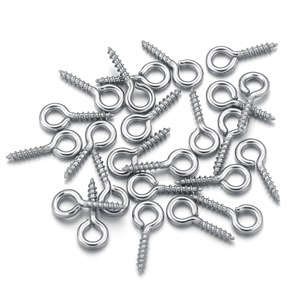 Jewelry Making Eye Pins - 100 stks/partij Rvs Mini Schroef Eye