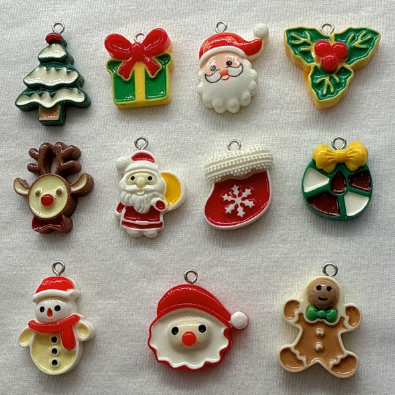 Jewelry Making Resin - 10 stuks Kerst Cartoon Serie Harsen