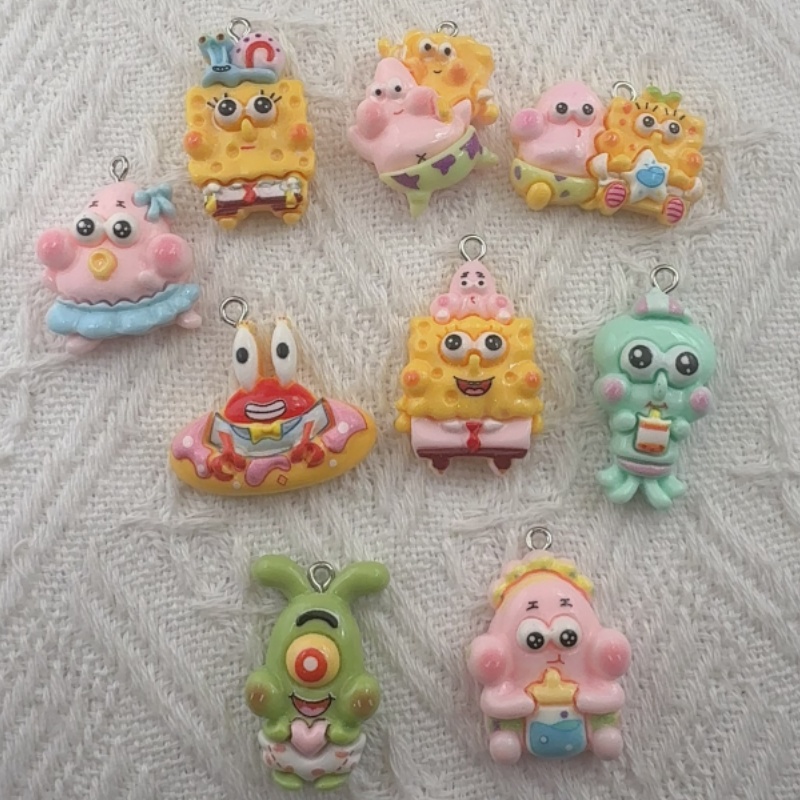 Jewelry Making Resin - 10 stuks cartoonhars hangers, DIY sieraden