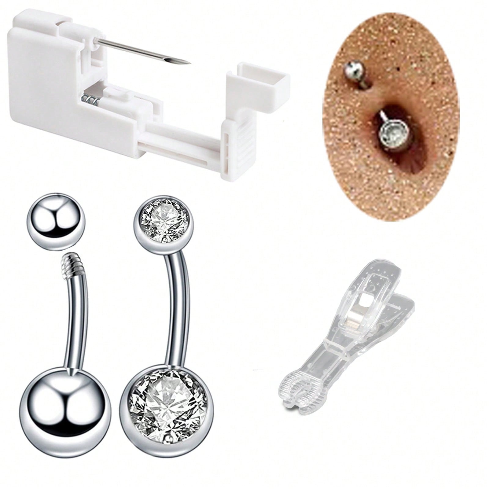Jewelry Making Kit Professional - 4pcs/Sets Professionele Body Piercing Kit voor