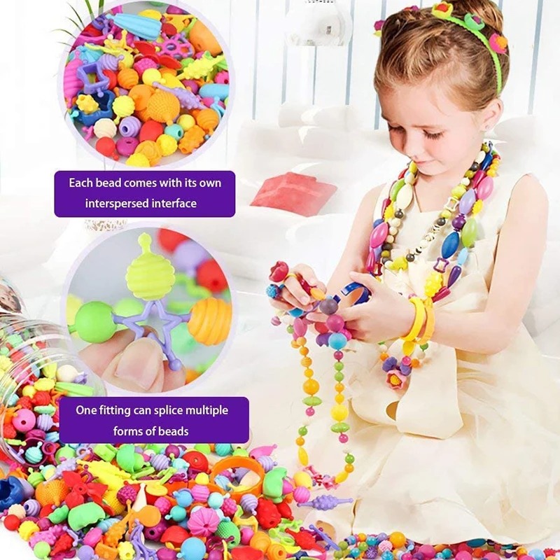 188-608pcs Pop Kralen Kinderen - Jewelry Making For 5 Year Old recensie en prijs