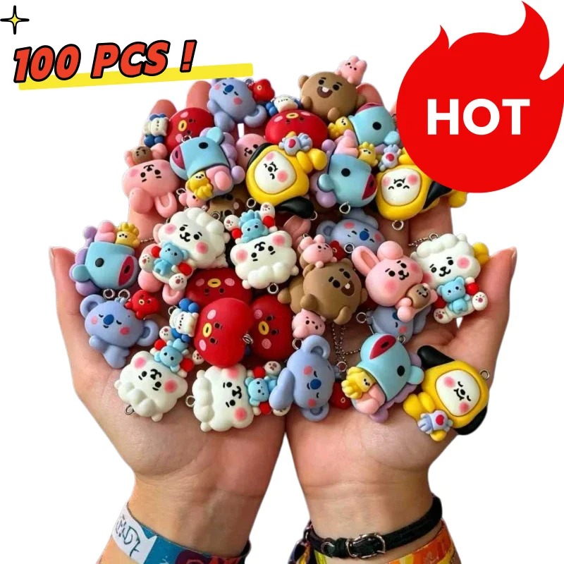 7 stks BT21 Hars Cartoon Charm - Jewelry Making Resin recensie en prijs