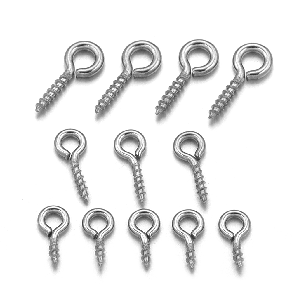 100 stks/partij Rvs Mini Schro - Jewelry Making Eye Pins recensie en prijs