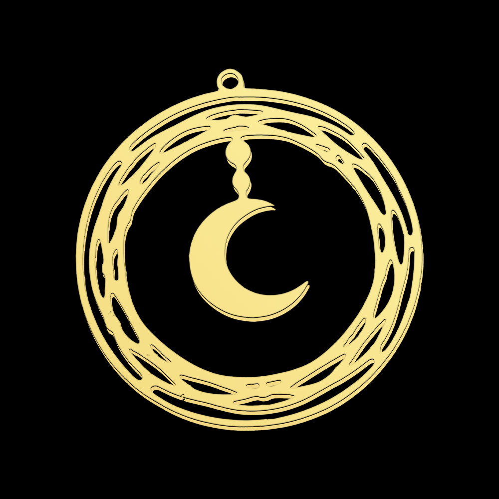5 Stks/partij Rvs Moon Bedels  - Jewelry Making In La recensie en prijs